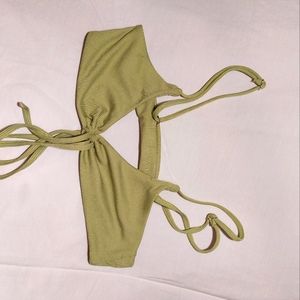 Zaful Lime Green Bikini Top
